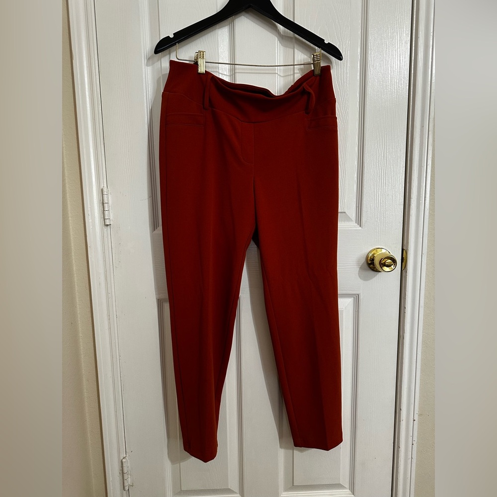 Soho Women's pumpkin spice orange Straight Leg Pants